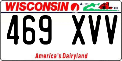 WI license plate 469XVV