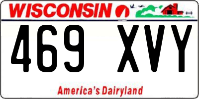 WI license plate 469XVY