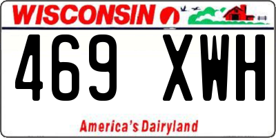 WI license plate 469XWH
