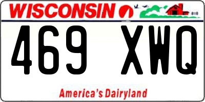 WI license plate 469XWQ