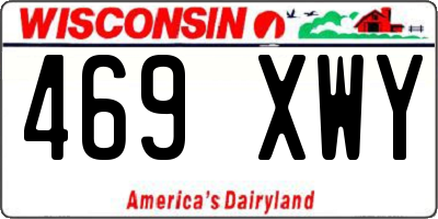WI license plate 469XWY