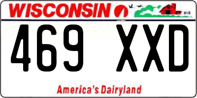 WI license plate 469XXD