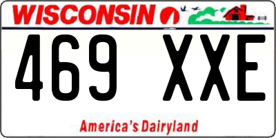WI license plate 469XXE