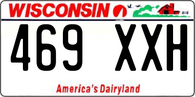 WI license plate 469XXH