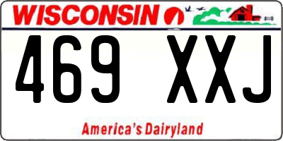 WI license plate 469XXJ