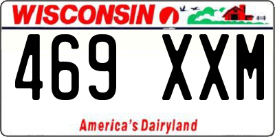 WI license plate 469XXM