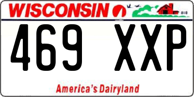 WI license plate 469XXP