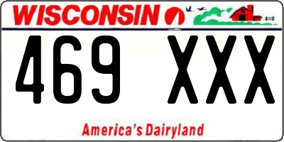 WI license plate 469XXX