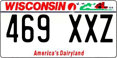 WI license plate 469XXZ