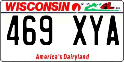 WI license plate 469XYA