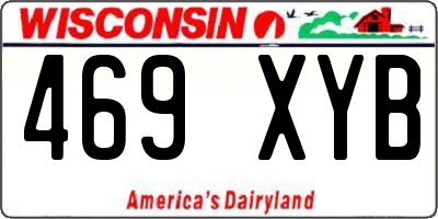 WI license plate 469XYB