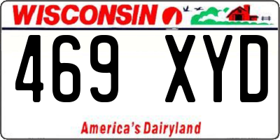 WI license plate 469XYD