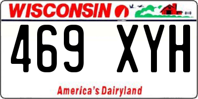 WI license plate 469XYH