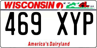 WI license plate 469XYP