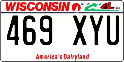 WI license plate 469XYU