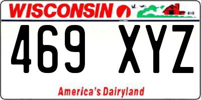 WI license plate 469XYZ
