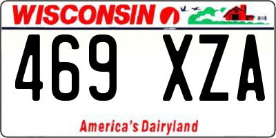 WI license plate 469XZA