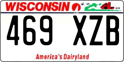 WI license plate 469XZB