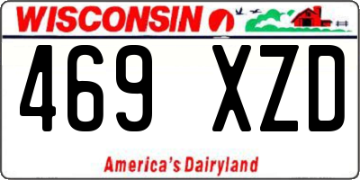 WI license plate 469XZD