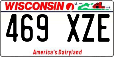 WI license plate 469XZE