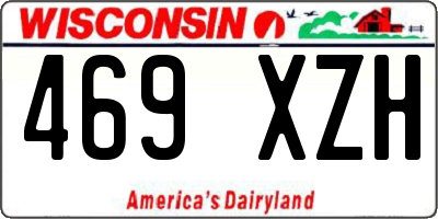 WI license plate 469XZH