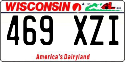 WI license plate 469XZI