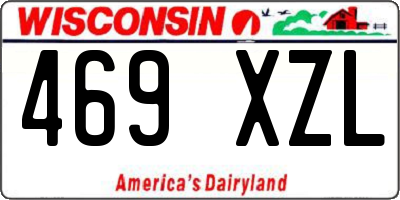 WI license plate 469XZL