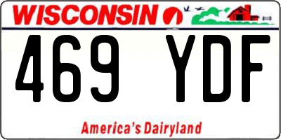 WI license plate 469YDF
