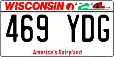 WI license plate 469YDG