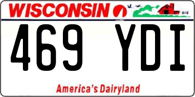 WI license plate 469YDI