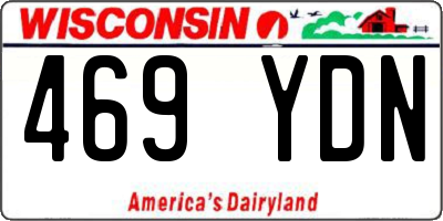 WI license plate 469YDN