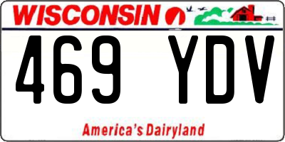 WI license plate 469YDV