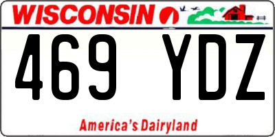 WI license plate 469YDZ