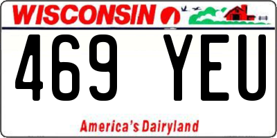 WI license plate 469YEU