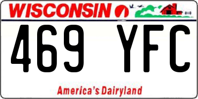 WI license plate 469YFC