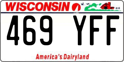 WI license plate 469YFF
