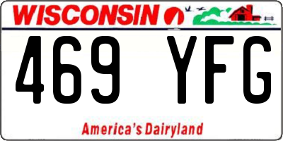 WI license plate 469YFG