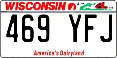 WI license plate 469YFJ