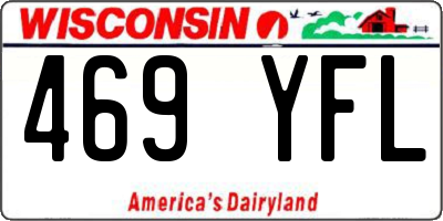 WI license plate 469YFL