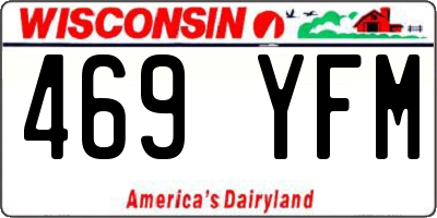 WI license plate 469YFM