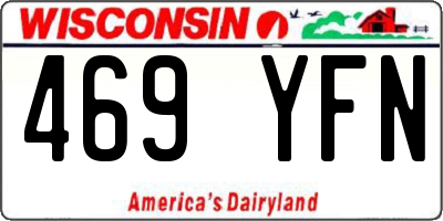 WI license plate 469YFN