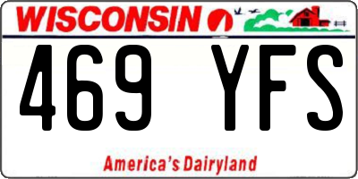 WI license plate 469YFS