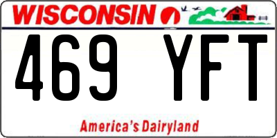 WI license plate 469YFT