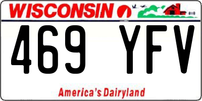 WI license plate 469YFV