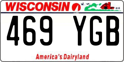 WI license plate 469YGB