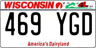 WI license plate 469YGD