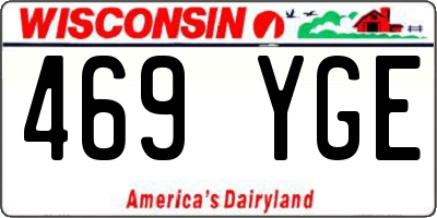 WI license plate 469YGE