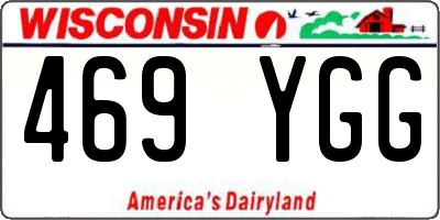 WI license plate 469YGG