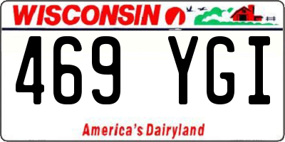WI license plate 469YGI