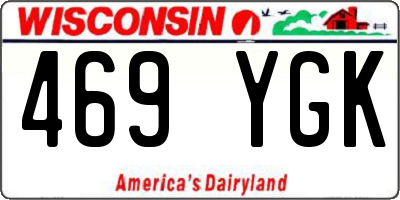 WI license plate 469YGK